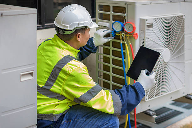 Professional Ductwork Repair technician working in Saint Paul, IN